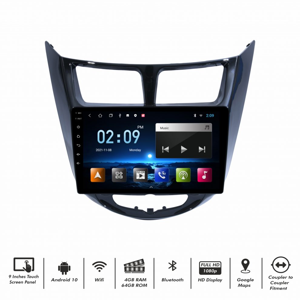 Hyundai Verna Fluidic Touch Screen Android Music System